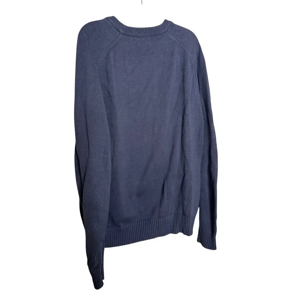 J.crew knit navy blue crewneck pullover‎ sweater